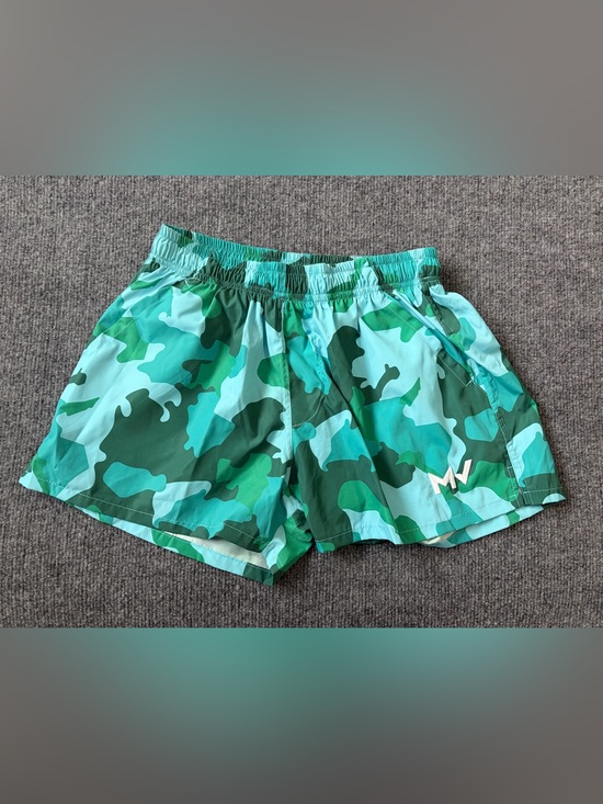 Modus Vivendi Other - Modus Vivendi Mens M Swim Shorts Green Aqua Camo Made in Greece NWOT